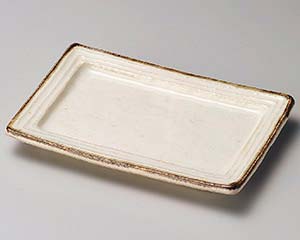 【まとめ買い10個セット品】和食器 ホ223-078 渕錆白水晶銘々皿【キャンセル/返品不可】【厨房館】