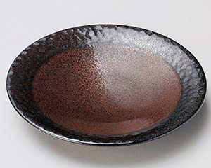 【まとめ買い10個仕掛ける品】和食器  ホ226-188 赤銅色ショコ5.0皿【取りやめる/返品不可】【勝手もと館】