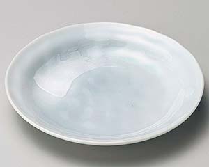 【まとめ買い10個セット品】和食器 ハ226-198 白刷毛青磁タタキ4.0皿【キャンセル/返品不可】【厨房館】