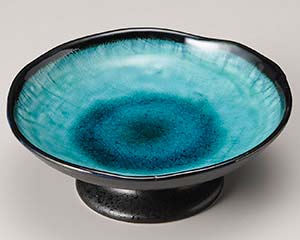 【まとめ買い10個仕かける品】和食器  オ228-588 翡翆天目高地皿(大)【取りやめる/返品不可】【勝手もと館】 キッチン用品・食器・調理器具-皿・プレート-食器・カトラリー・グラス