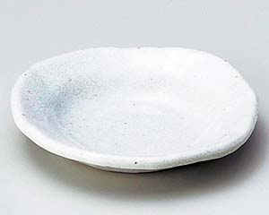 【まとめ買い10個セット品】和食器 ア234-268 白釉変形丸小皿【キャンセル/返品不可】【厨房館】