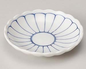 【まとめ買い10個セット品】和食器 カ234-298 菊線菊形3.0小皿【キャンセル/返品不可】【厨房館】