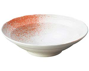 和食器 ワ244-088 白玉粉引ピンク吹尺鉢【厨房館】