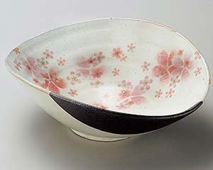 【まとめ買い10個セット品】和食器 ハ265-018 粉引舞桜盛鉢【キャンセル/返品不可】【厨房館】