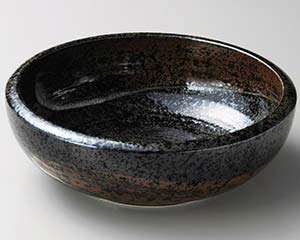 【まとめ買い10個セット品】和食器 イ266-068 黒釉白刷毛目5.5ボール【キャンセル/返品不可】【厨房館】