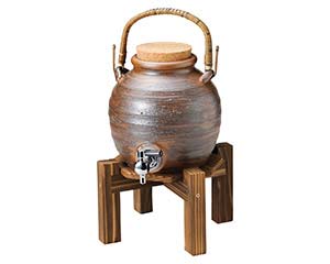 和食器 メ272-058 灰釉手付サーバー(マイナスイオン)【厨房館】