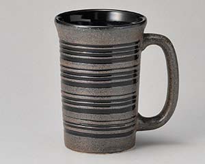 【まとめ買い10個セット品】和食器 イ274-338 黒ウズ ビアジョッキー【キャンセル/返品不可】【厨房館】