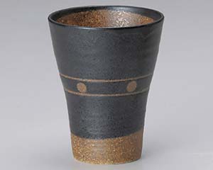 【まとめ買い10個セット品】和食器 ト274-208 黒釉水玉カップ計量ライン付【キャンセル/返品不可】【厨房館】|業務用厨房機器の飲食店厨房館