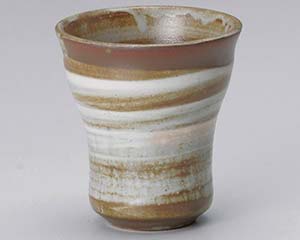 【まとめ買い10個セット品】和食器 カ276-208 白刷毛目波カップ【キャンセル/返品不可】【厨房館】