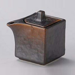 【まとめ買い10個セット品】和食器 ロ295-158 焼締四角汁次(ミニ)【キャンセル/返品不可】【厨房館】