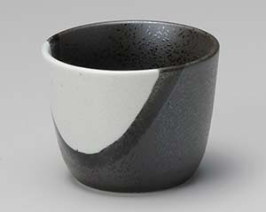 【まとめ買い10個仕掛ける品】和食器  ア304-468 天目ペンキ塗り分け目の前猪口【取りやめる/返品不可】【勝手もと館】