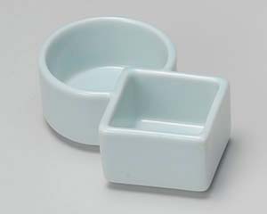 【まとめ買い10個セット品】和食器 ア307-398 二連空色小付【キャンセル/返品不可】【厨房館】