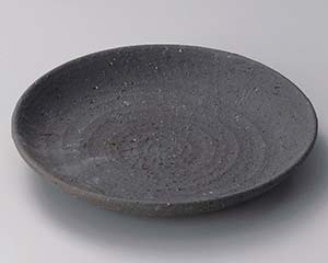 【まとめ買い10個仕掛ける品】和食器  ト310-088 黒土8寸皿【取り止める/返品不可】【勝手もと館】 食器・カトラリー・グラス-食器