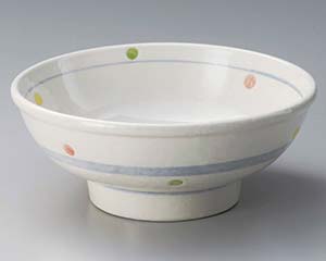 【まとめ買い10個セット品】和食器 ミ318-188 三色水玉高浜7.0玉丼【キャンセル/返品不可】【厨房館】