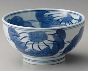 【まとめ買い10個セット品】和食器 テ325-218 手描き花扇5.5京丼【キャンセル/返品不可】【厨房館】