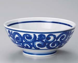 【まとめ買い10個セット品】和食器 ツ326-068 渦唐草6.5丸丼【キャンセル/返品不可】【厨房館】