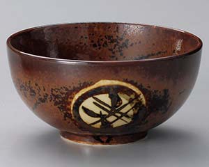 【まとめ買い10個セット品】和食器 ト323-308 錆丸紋6.0深口丼【キャンセル/返品不可】【厨房館】