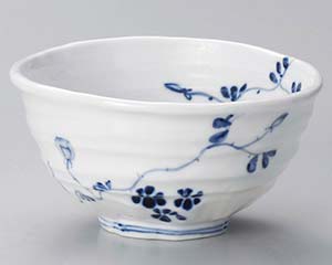 【まとめ買い10個セット品】和食器 ミ326-028 染付花絵変形4.5丼【キャンセル/返品不可】【厨房館】|業務用厨房機器の飲食店厨房館