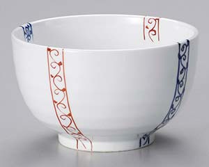 【まとめ買い10個セット品】和食器 オ328-098 二色帯唐草4.5夏目丼【キャンセル/返品不可】【厨房館】