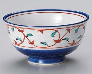 【まとめ買い10個セット品】和食器 ア329-038 手描き唐草5.5深口丼【キャンセル/返品不可】【厨房館】