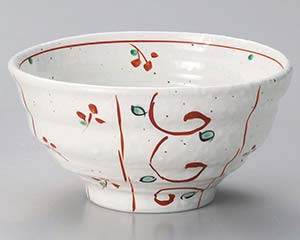 【まとめ買い10個セット品】和食器 ア328-278 赤絵間取絵6.0おもしろ丼【キャンセル/返品不可】【厨房館】