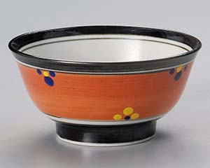 【まとめ買い10個セット品】和食器 テ331-028 赤巻小花5.0深口丼【キャンセル/返品不可】【厨房館】