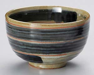 【まとめ買い10個セット品】和食器 ユ331-308 唐津呉須刷毛夏目5.5丼【キャンセル/返品不可】【厨房館】