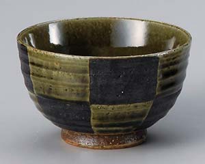 【まとめ買い10個セット品】和食器 ユ343-188 織部市松夏目4.5丼【キャンセル/返品不可】【厨房館】