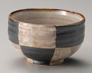 【まとめ買い10個セット品】和食器 ユ344-338 市松黒4.2丼【キャンセル/返品不可】【厨房館】