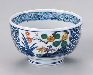 【まとめ買い10個セット品】和食器 イ348-128 四君子多用碗【キャンセル/返品不可】【厨房館】