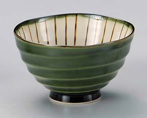 【まとめ買い10個セット品】和食器 ロ348-098 織部櫛目特大飯碗【キャンセル/返品不可】【厨房館】｜業務用厨房機器の飲食店厨房館