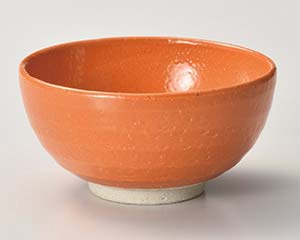 【まとめ買い10個セット品】和食器 ト363-058 オレンジめし碗【キャンセル/返品不可】【厨房館】