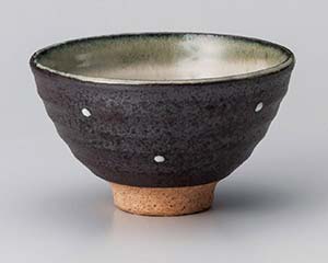 【まとめ買い10個セット品】和食器 イ364-138 黒伊賀ドット茶碗【キャンセル/返品不可】【厨房館】|業務用厨房機器の飲食店厨房館
