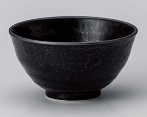【まとめ買い10個セット品】和食器 ハ365-438 黒水晶手引3.6飯碗【キャンセル/返品不可】【厨房館】