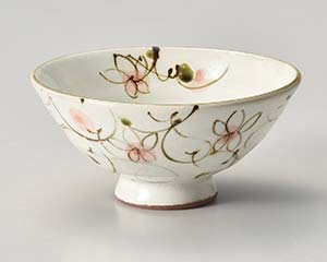 【まとめ買い10個セット品】和食器 ハ362-138 粉引花唐草飯碗(紅)【キャンセル/返品不可】【厨房館】 25,813円
