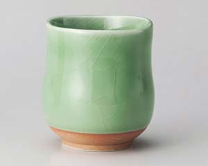 【まとめ買い10個セット品】和食器 ホ375-218 ヒワ貫入大寿司湯呑【キャンセル/返品不可】【厨房館】
