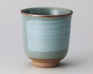 【まとめ買い10個セット品】和食器 テ376-298 粉引トルコ貫入寿司湯呑【キャンセル/返品不可】【厨房館】