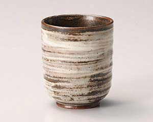 【まとめ買い10個セット品】和食器 イ379-148 白刷毛目 湯呑(小)【キャンセル/返品不可】【厨房館】