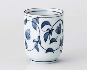 【まとめ買い10個セット品】和食器 チ381-128 花唐草タル型湯呑(小)【キャンセル/返品不可】【厨房館】