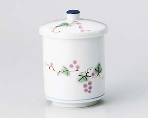 【終売】【まとめ買い10個セット品】和食器 ト387-098 ぶどう蓋付長湯呑 (大)【キャンセル/返品不可】【厨房館】