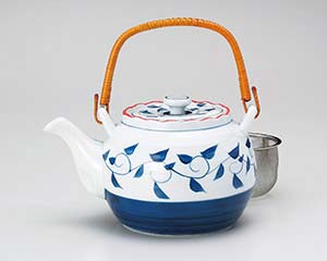【まとめ買い10個セット品】和食器 ホ396-168 呉須唐草8号土瓶(カップアミ)【キャンセル/返品不可】【厨房館】｜業務用厨房機器の飲食店厨房館
