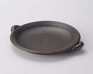 【まとめ買い10個セット品】和食器 ス411-148 黒陶櫛目6号陶板【キャンセル/返品不可】【厨房館】|業務用厨房機器の飲食店厨房館