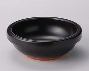【まとめ買い10個仕掛ける品】和食器  ス412-128 黒ビビンバ鍋【取り止める/返品不可】【勝手もと館】 キッチン用品・食器・調理器具-食器