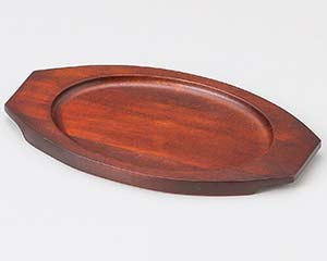 【まとめ買い10個セット品】和食器 ワ417-328 木受台楕円型(小)C-11B【キャンセル/返品不可】【厨房館】