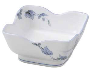 【まとめ買い10個セット品】和食器 オ475-038 清彩つた 花角刺身鉢【キャンセル/返品不可】【厨房館】