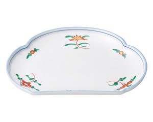 【まとめ買い10個セット品】和食器 ア476-128 錦宝来 松型天皿【キャンセル/返品不可】【厨房館】|業務用厨房機器の飲食店厨房館