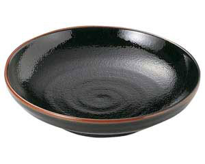 【まとめ買い10個セット品】和食器 ツ437-308 ゆず天目 7.5めん皿【キャンセル/返品不可】【厨房館】