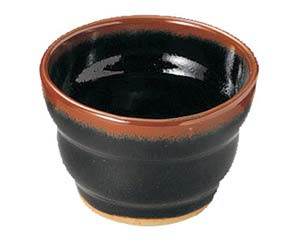 【まとめ買い10個仕掛ける品】和食器  ユ438-478 柚子天目 目の前猪口【取りやめる/返品不可】【勝手もと館】