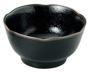 【まとめ買い10個セット品】和食器 ア439-308 柚子天目 梅型3.6小鉢【キャンセル/返品不可】【厨房館】