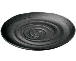 【まとめ買い10個セット品】和食器 ミ451-298 天目結晶 尺丸皿【キャンセル/返品不可】【厨房館】